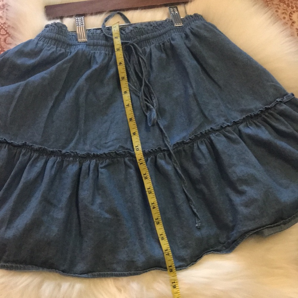 CALI 1850’ CHAMBRAY SKIRT. SIZE L - Picture 8 of 10
